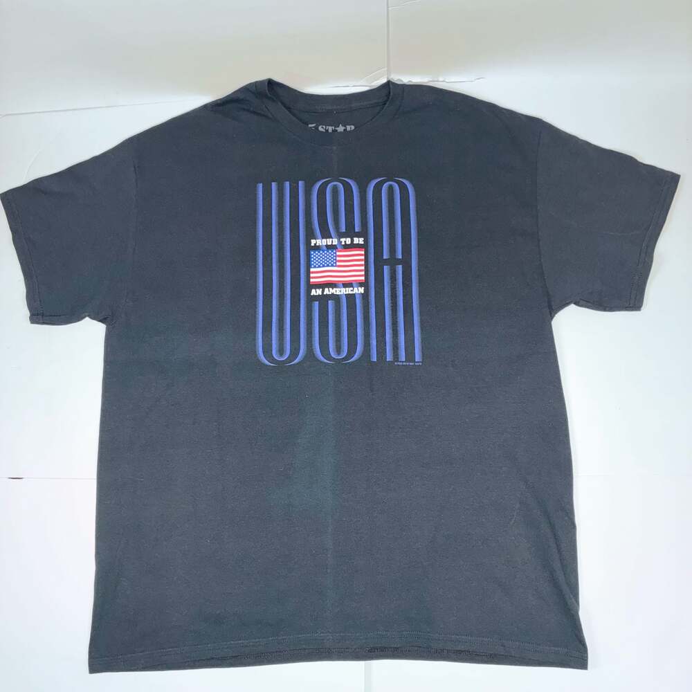 5 Star Men USA Proud To Be An American Graphic T-Shirt Size XL